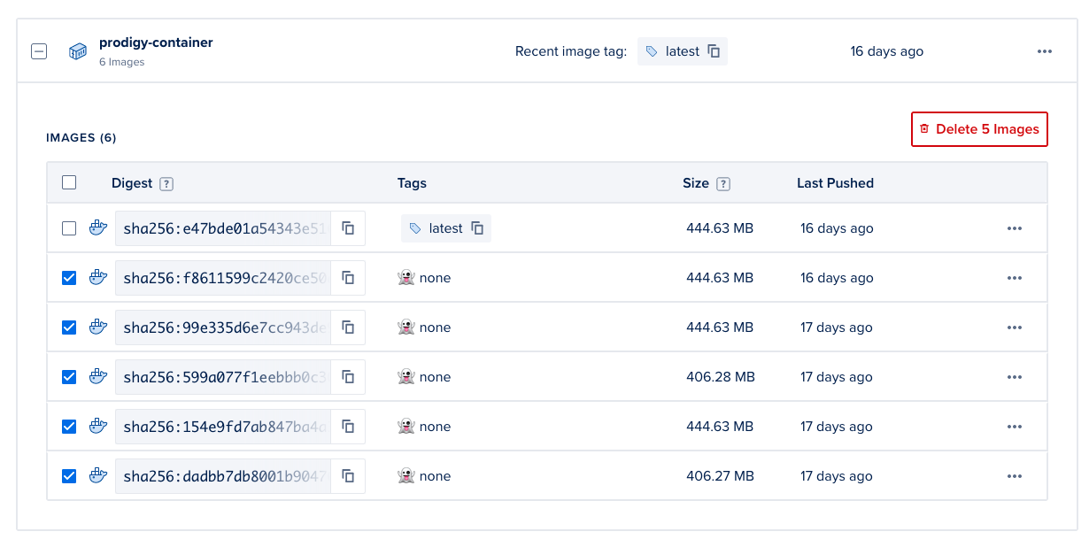 Saving some disk space